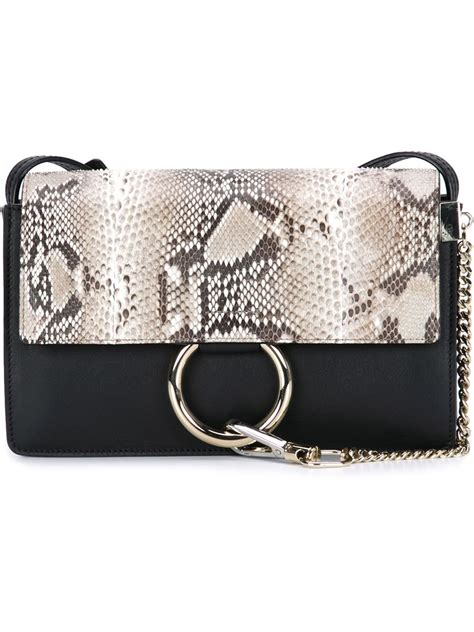 chloe faye black bag|chloe faye python bag.